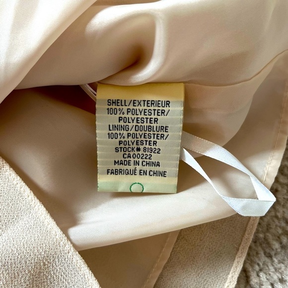 SOLD Embroidered Lace Overlay Chiffon Sleeveless Blouse Size 8P - Picture 7 of 11